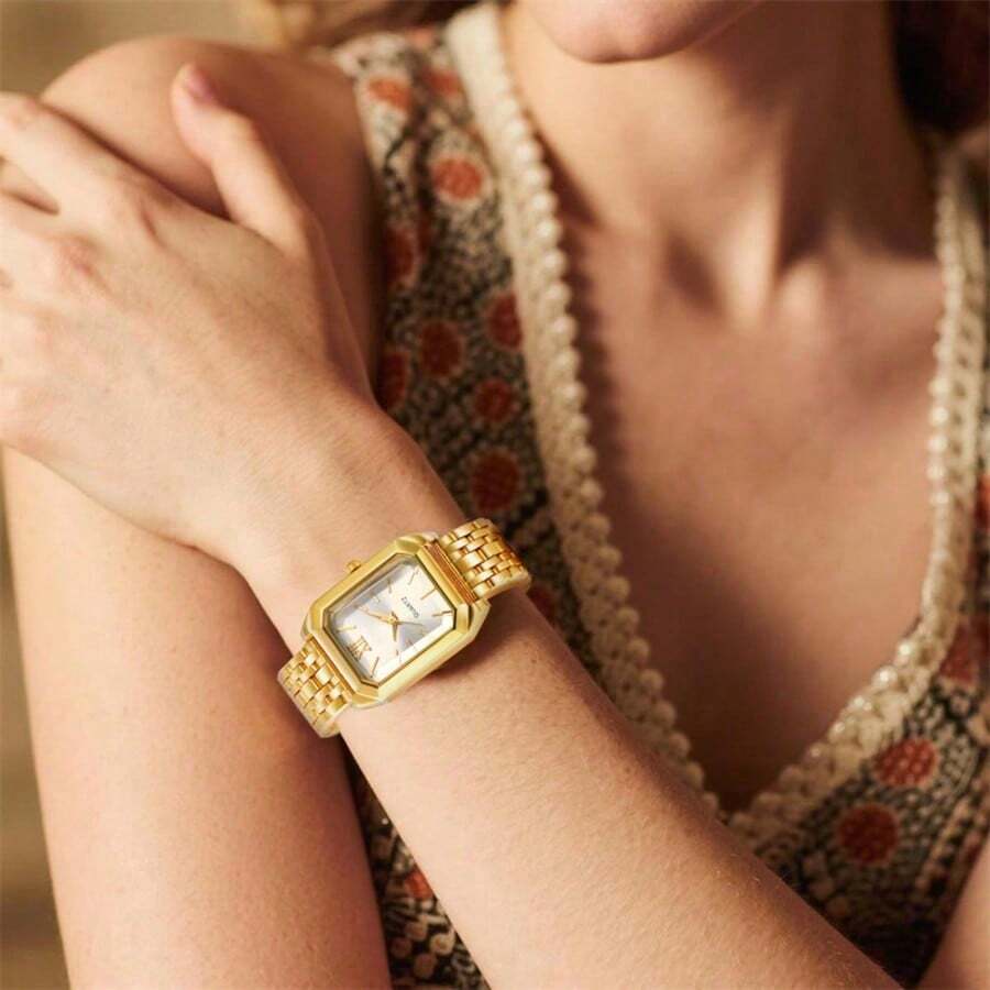 Women'S Fashion Quartz Watch - Womens Square Case Quartz Watch With