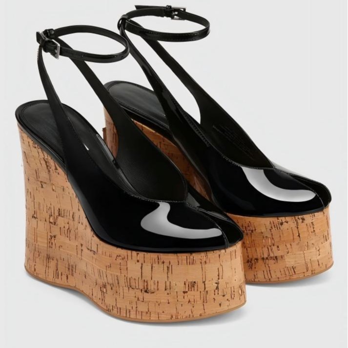 Women'S Fashion Show - 2026Summer Slope Heel Thick Bottom Women's