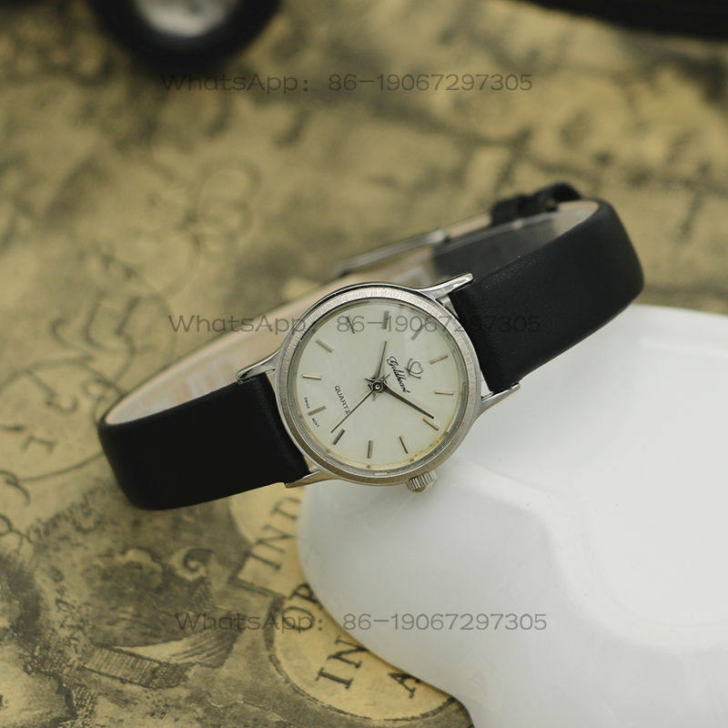 Women'S Fashion Quartz Watch - Shanghai Golden Peach K Round Silver