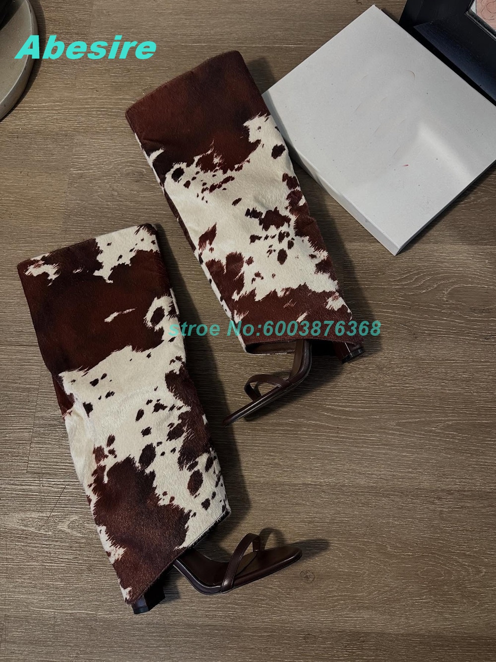 Cow Pattern Patchwork Suede Sa - Women'S Fashion Show review and price