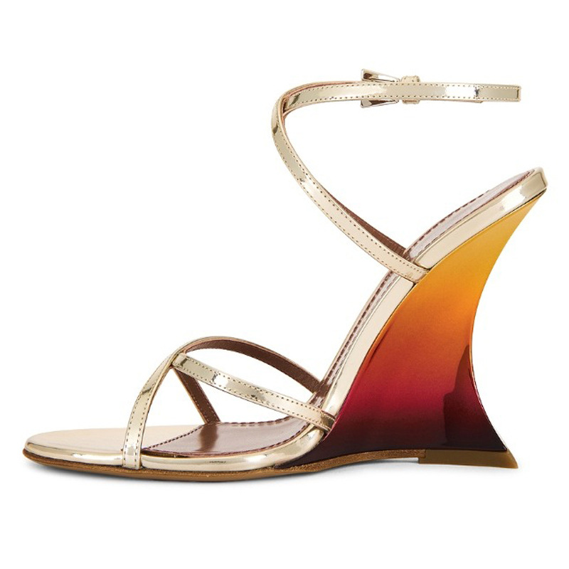 New Open Toe Cross Strap Gradi - Women'S Fashion Show review and price
