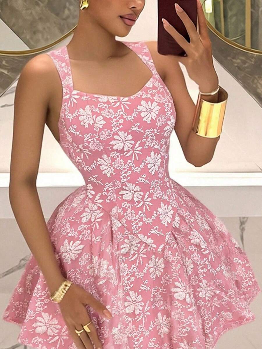 Elegant White Floral Lace A-Li - Floral Summer Dress review and price