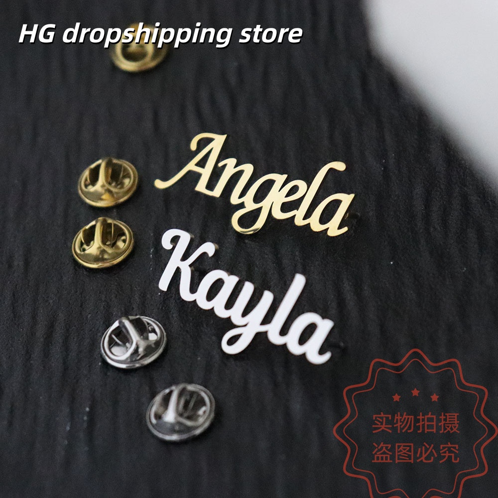 Custom Nameplate Brooch Person - Women Fashion Fun review and price