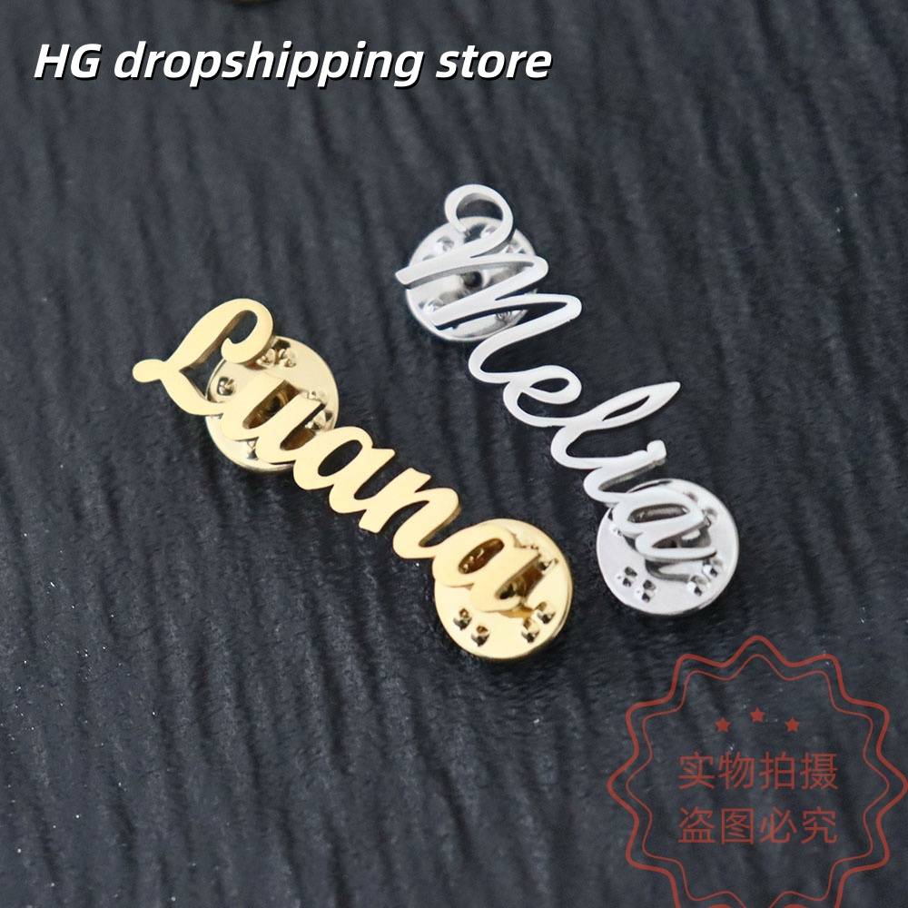 Custom Nameplate Brooch Person - Women Fashion Fun review and price