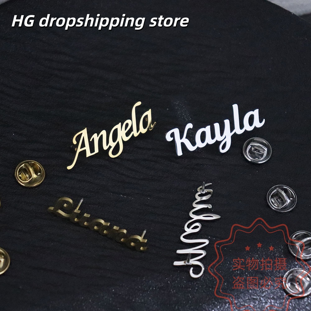 Custom Nameplate Brooch Person - Women Fashion Fun review and price