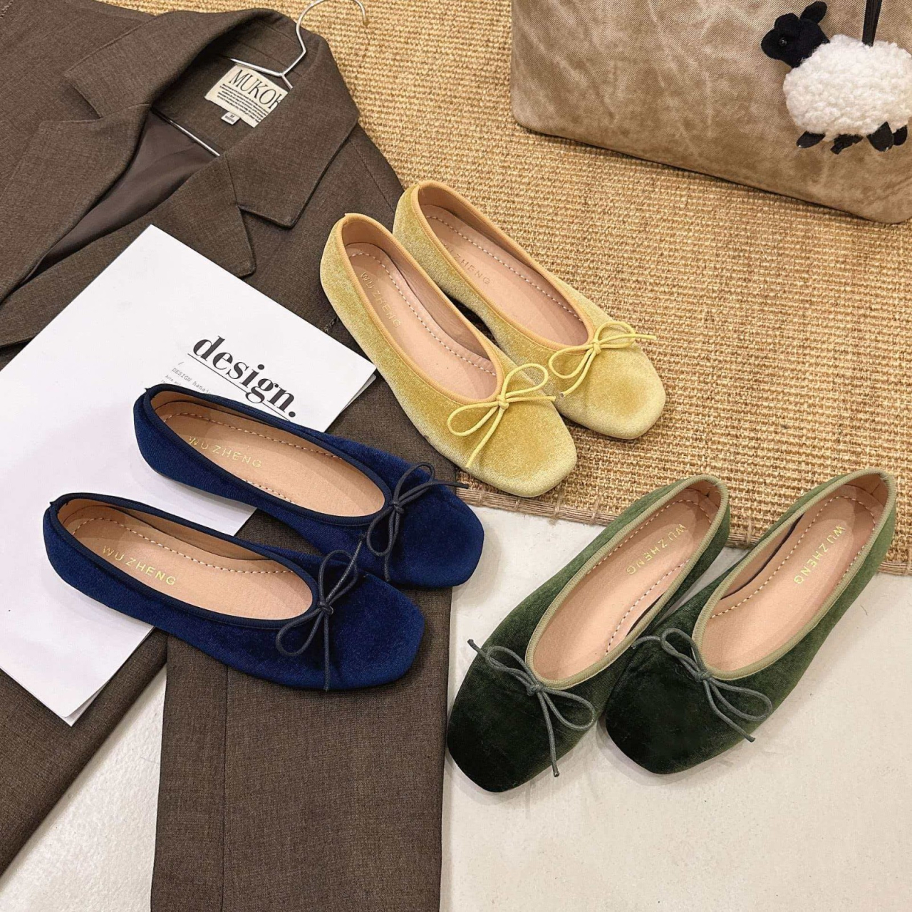 French-style high-end velvet b - Women Fashion Heels review and price