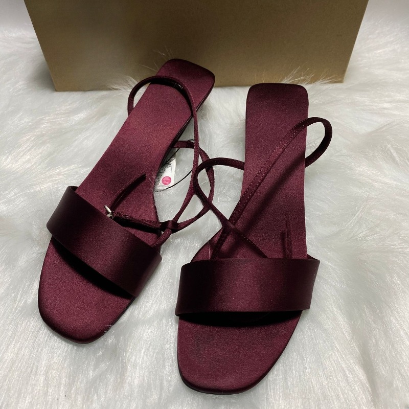 Luxury Satin Ankle Strap Low H - Women Fashion Brand review and price