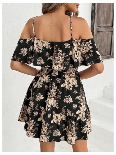 Elegant Off-Shoulder Floral Mi - Floral Summer Dress review and price