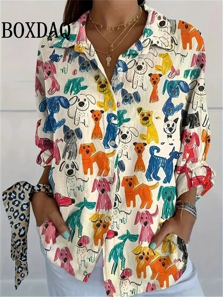 New Women's Spring Shirt Fun P - Women Fashion Fun review and price