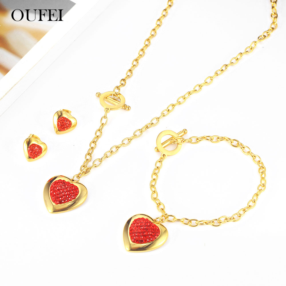 OUFEI Stainless Steel Heart Ne - Women'S Fashion Vogue review and price