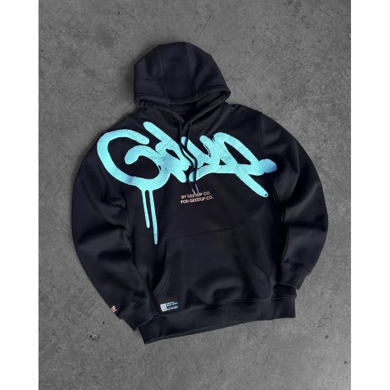 Colorful Retro Punk Letter Emb - Hoodie Women Oversized review and price
