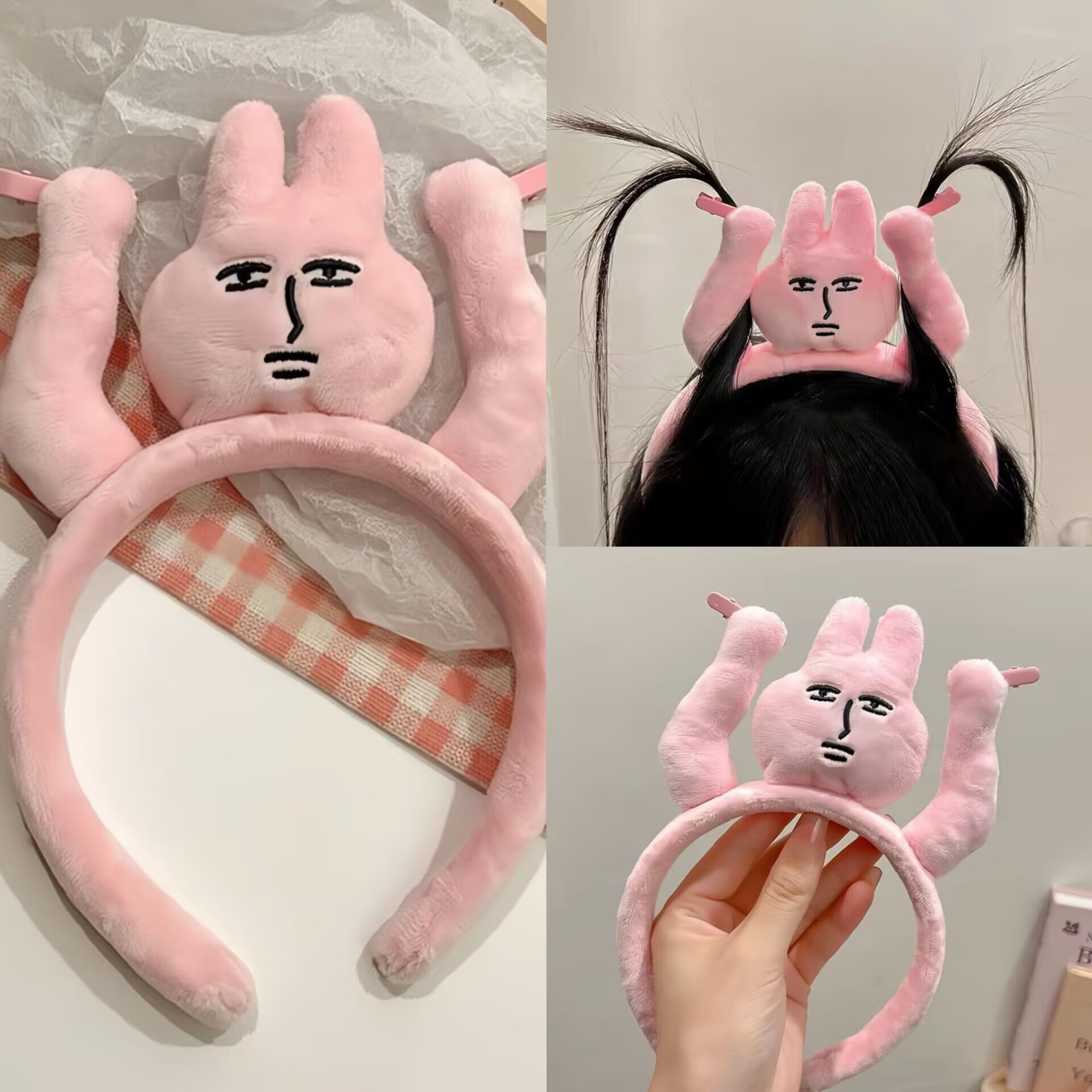1pc Cute Pink Rabbit Ear Headb - Women Fashion Fun review and price