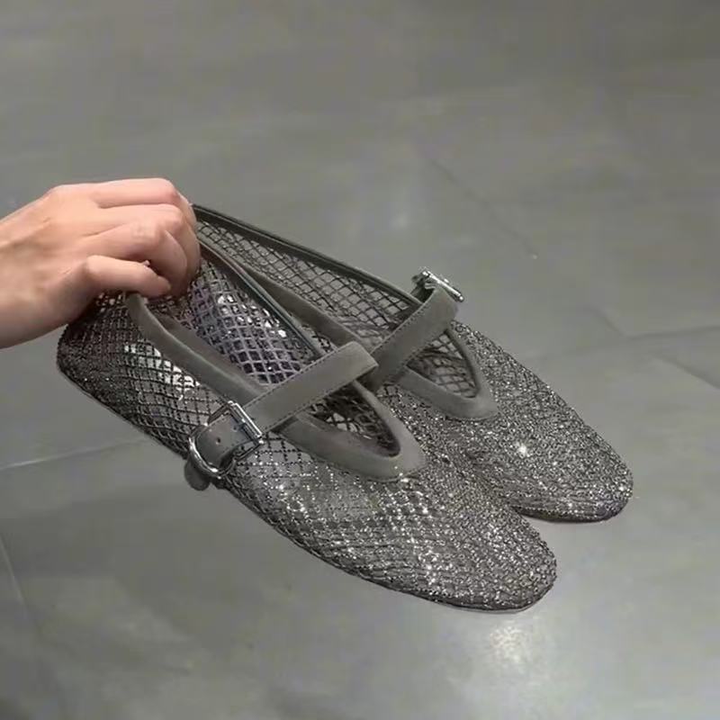 Hollow Rhinestone Baotou Sanda - Women'S Fashion Walking Shoes review and price