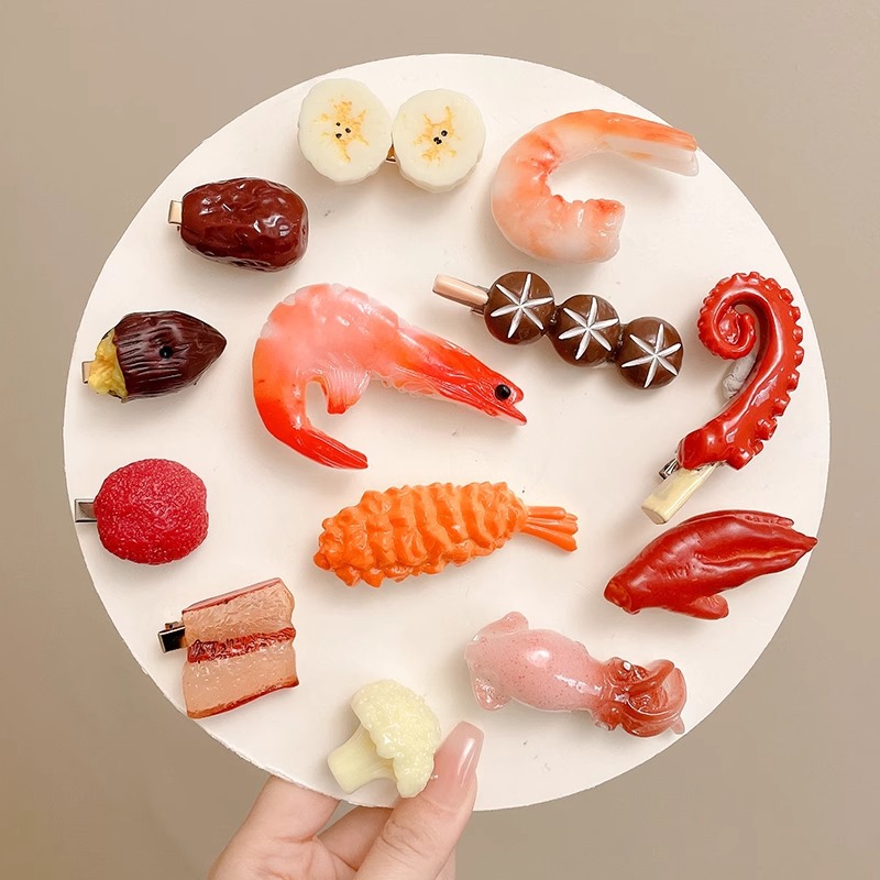 Simulated Food Hair Clip New C - Women Fashion Fun review and price