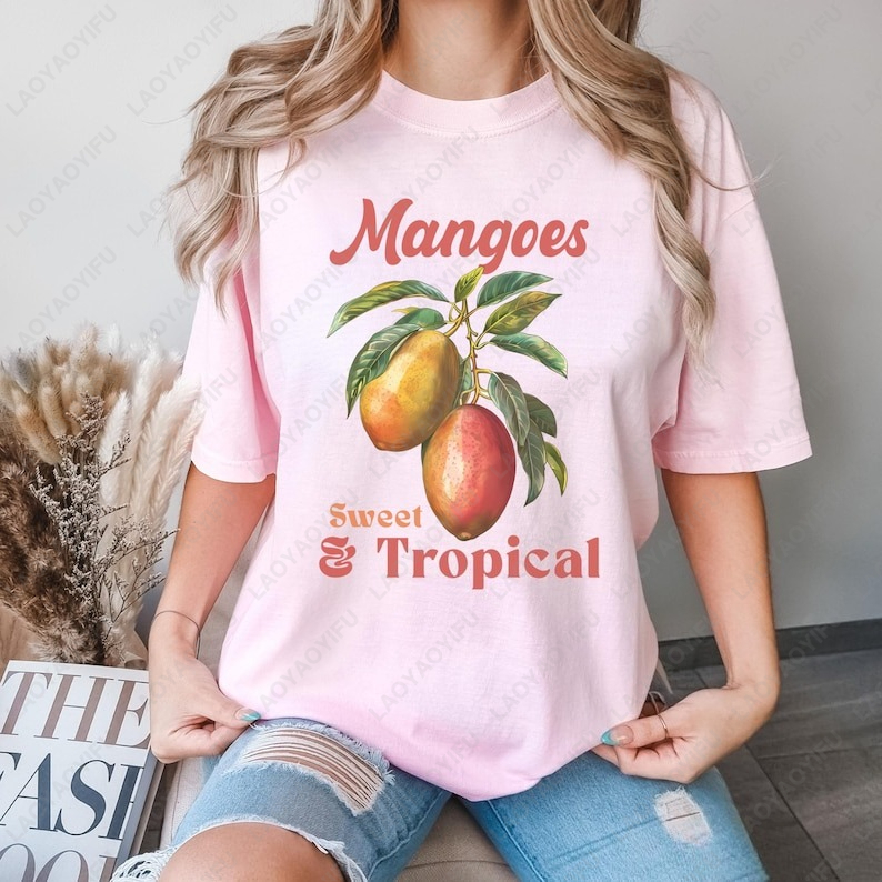 Retro Mangoes Exotic Summer Fr - Women'S Fashion Market Size review and price