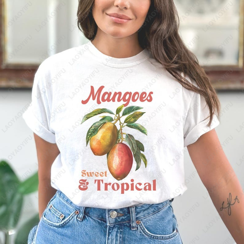 Retro Mangoes Exotic Summer Fr - Women'S Fashion Market Size review and price