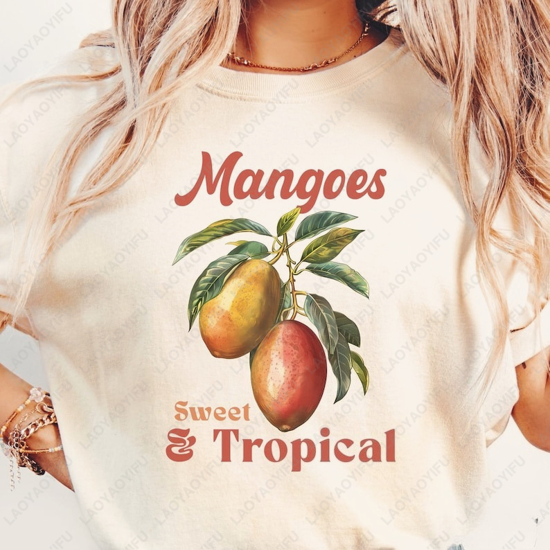 Retro Mangoes Exotic Summer Fr - Women'S Fashion Market Size review and price