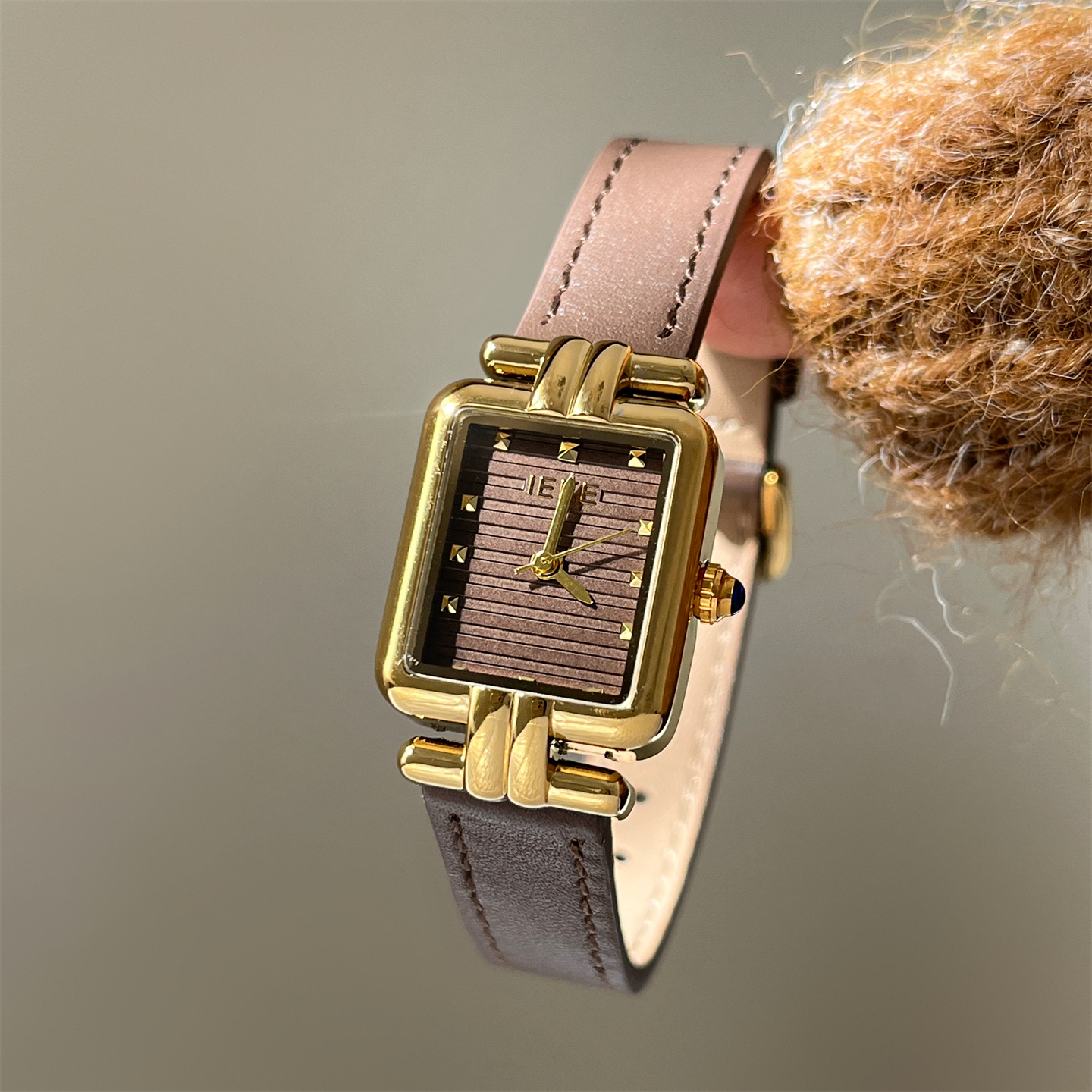 Golden T-shaped diamond watch  - Women'S Fashion Quartz Watch review and price