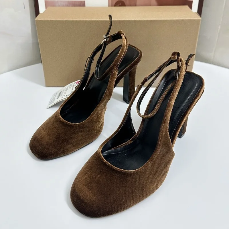 Retro Brown Suede Summer Women - Women Fashion Brand review and price