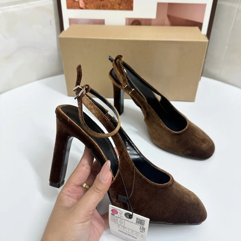 Retro Brown Suede Summer Women - Women Fashion Brand review and price
