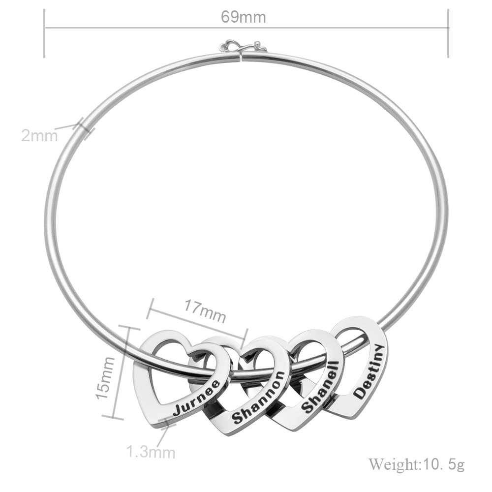 Customized Heart Charm Bracele - Women Fashion Name Ideas review and price