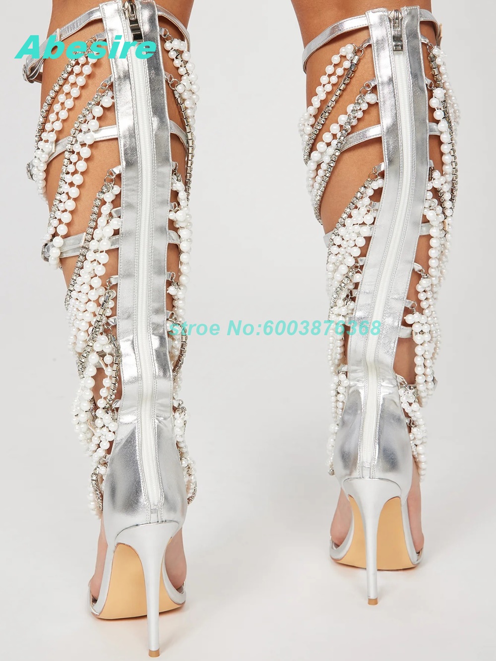Pearl Crystal Strap Patchwork  - Women'S Fashion Show review and price
